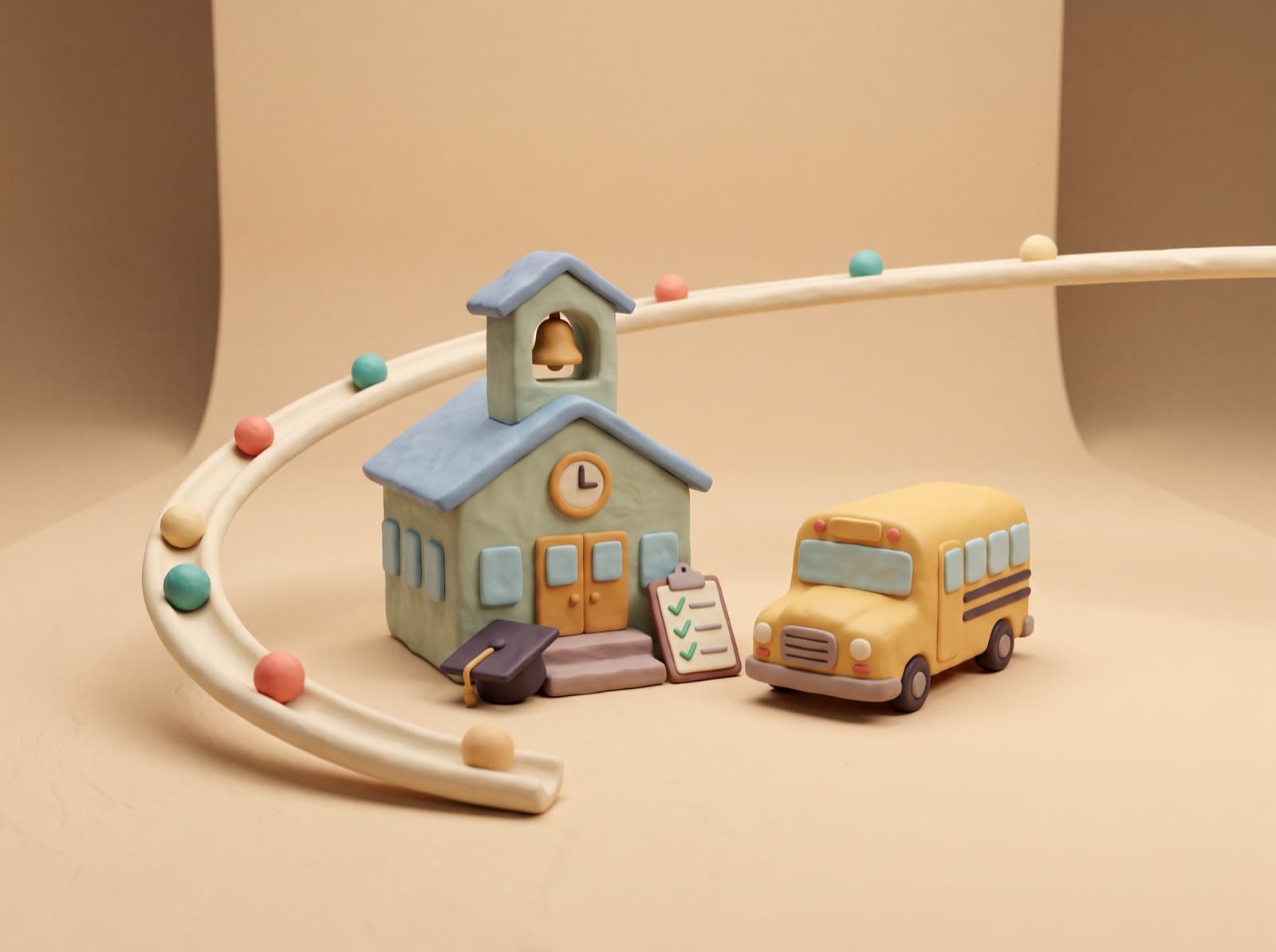 Clay illustration for Campus Suite