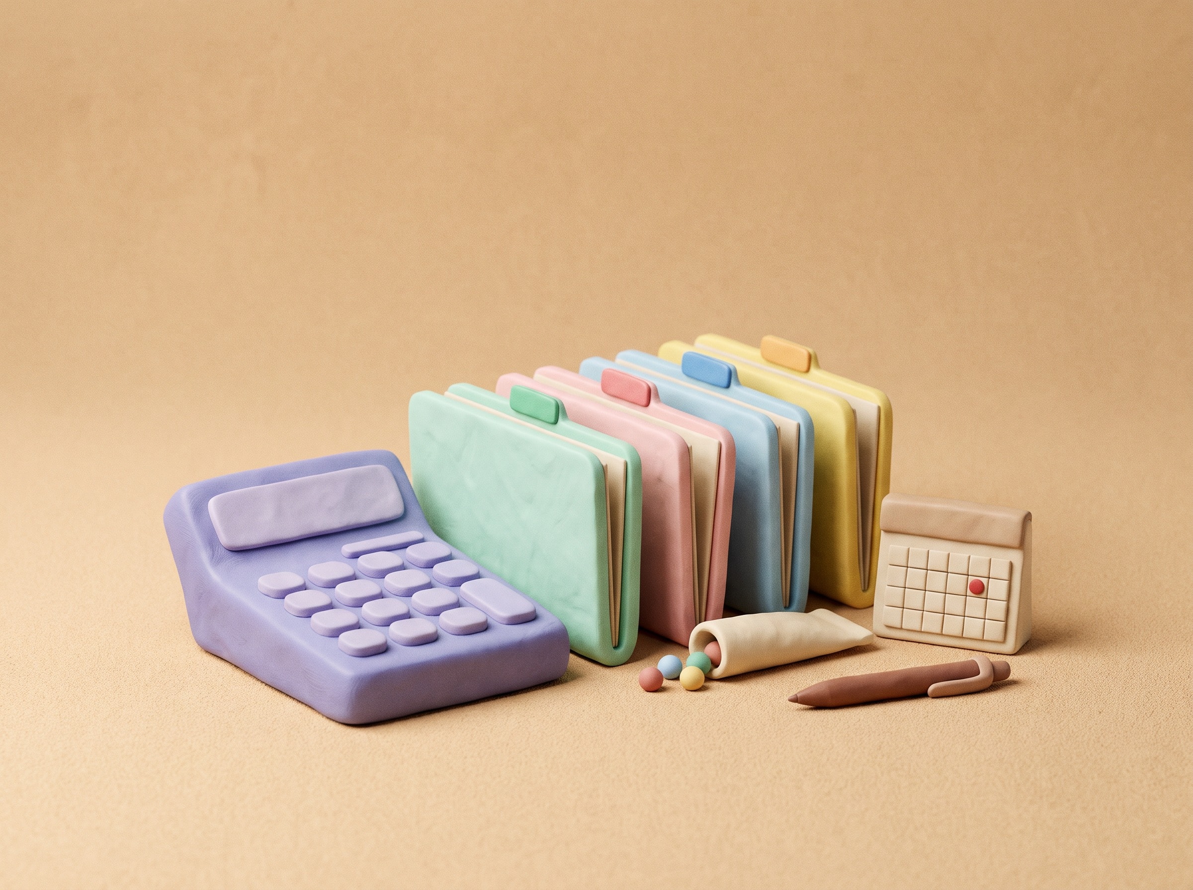 Clay illustration for CA & Tax Firm Suite